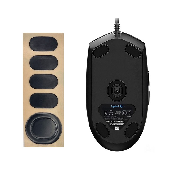 로지텍 마우스 피트 호환 G102 G304 G703 G PRO 지슈라 MX 마스터 애니웨어, 블랙, 로지텍 G102GPRO 유선