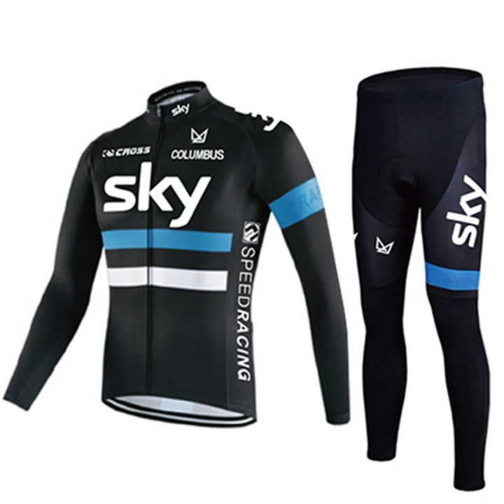 콜럼버스 남녀공용 겨울용 기모원단 긴팔 자전거복 상하의세트 모음자전거의류