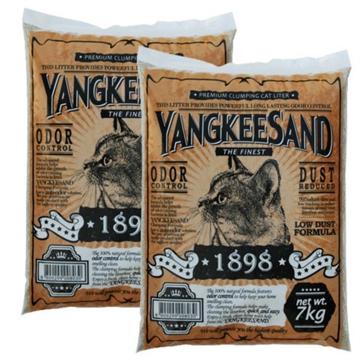 [고양이모래] 양키샌드 1898(오리지널) 7kg 2포