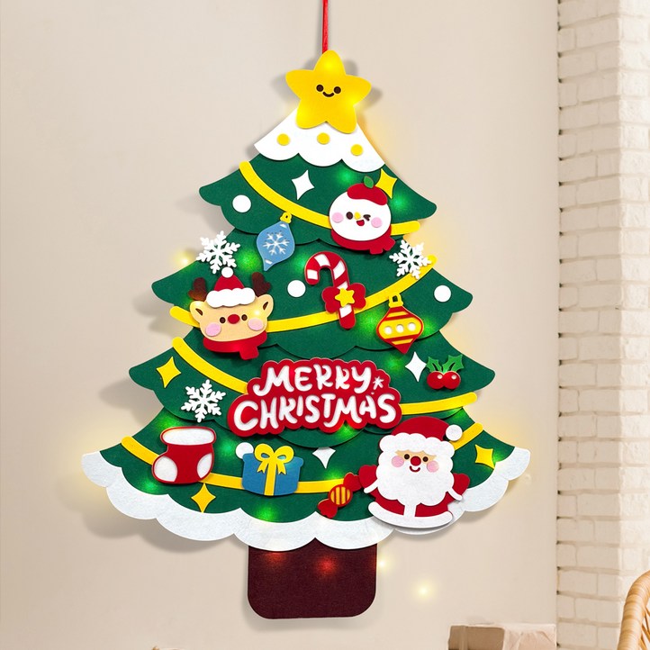 리드홈 DIY 크리스마스 트리 만들기  벽걸이  전구 풀세트