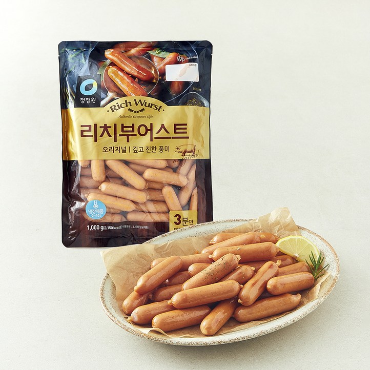 청정원 리치부어스트, 1kg, 1개