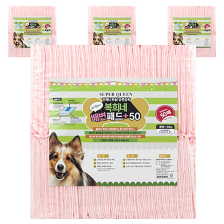 복희네 강아지 배변패드 55g 50매, 4개