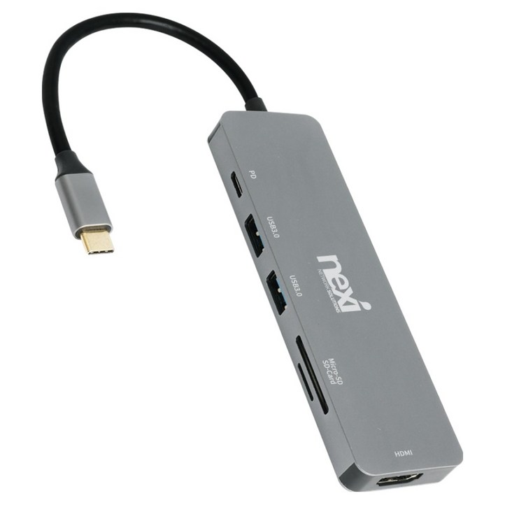 넥시 6 in 1 USB Type C 멀티스테이션