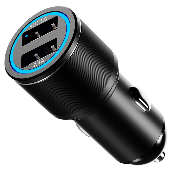 오어스 USB to USB 38W 2포트 차량용 시거잭 고속 충전기 오어스 USB to USB 38W 2포트 차량용 시거잭 고속 충전기
