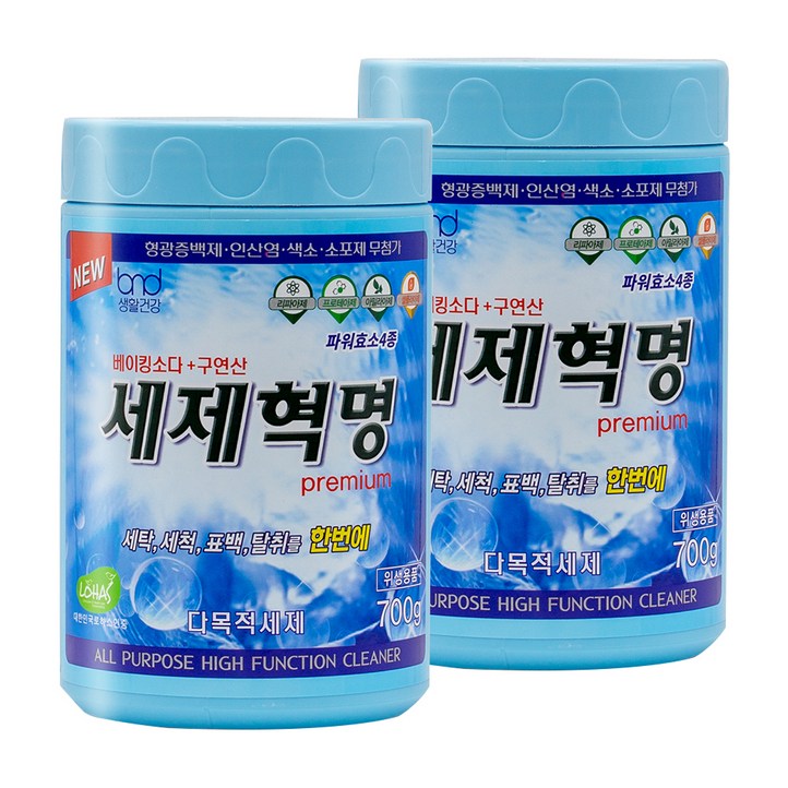 세제혁명 프리미엄, 700g, 2개