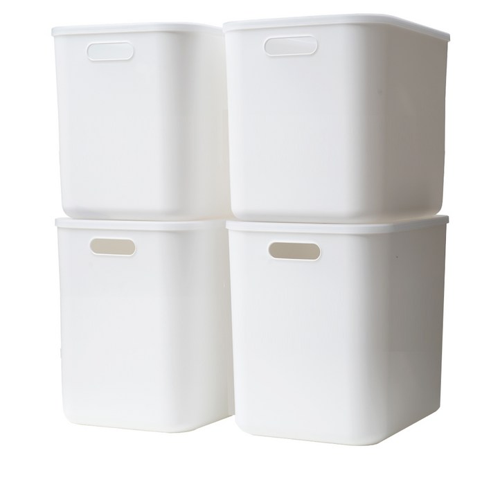 가규 모던 라운드 리빙박스, 화이트, XL37 x 26 x 32 cm, 4개 가규 모던 라운드 리빙박스, 화이트, XL37 x 26 x 32 cm, 4개