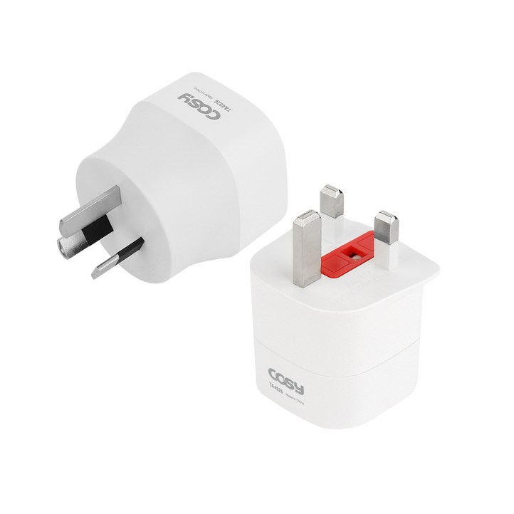 코시 단독 여행용 아답터 영국형  호주형, 1세트