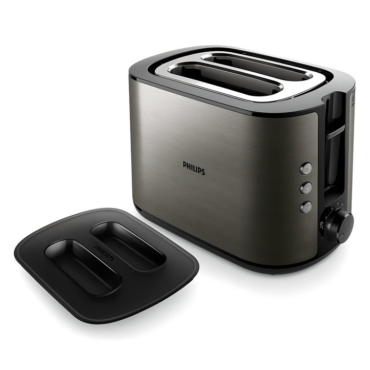 필립스 토스터기 비바 컬렉션 시리즈 티타늄 블랙, HD265180