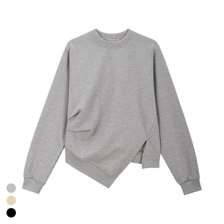 콘치웨어 언발 셔링 맨투맨 3colors 필라테스 요가