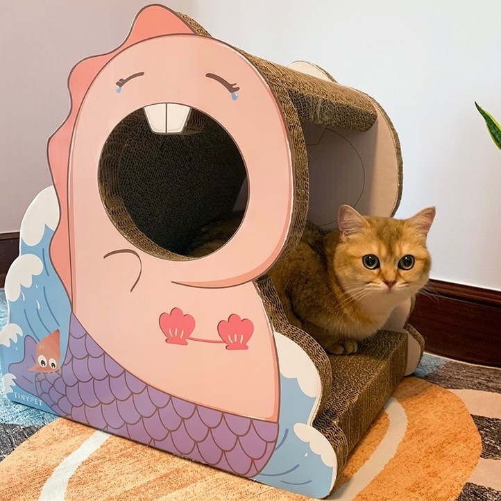 가구형 무소음 캣 휠 고양이 대형 쳇바퀴 캣워커 러닝머신긁는 보드 머신 내마모성 다기능 수직 클로 그라인더 크리 에이 티브 등반 프레임 장난감 용품