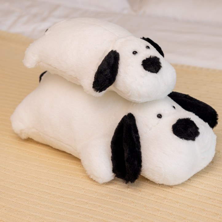 Haengbuk 바둑이 모찌 강아지 바디필로우 등받이 롱쿠션 인형, 단일상품
