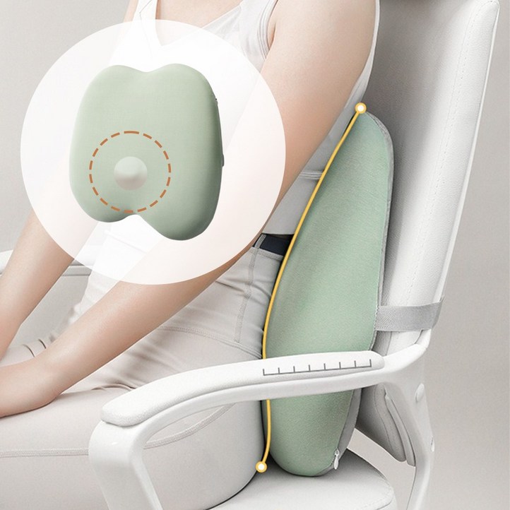 골드릭 사무실 책상 의자 허리 등 받이 쿠션