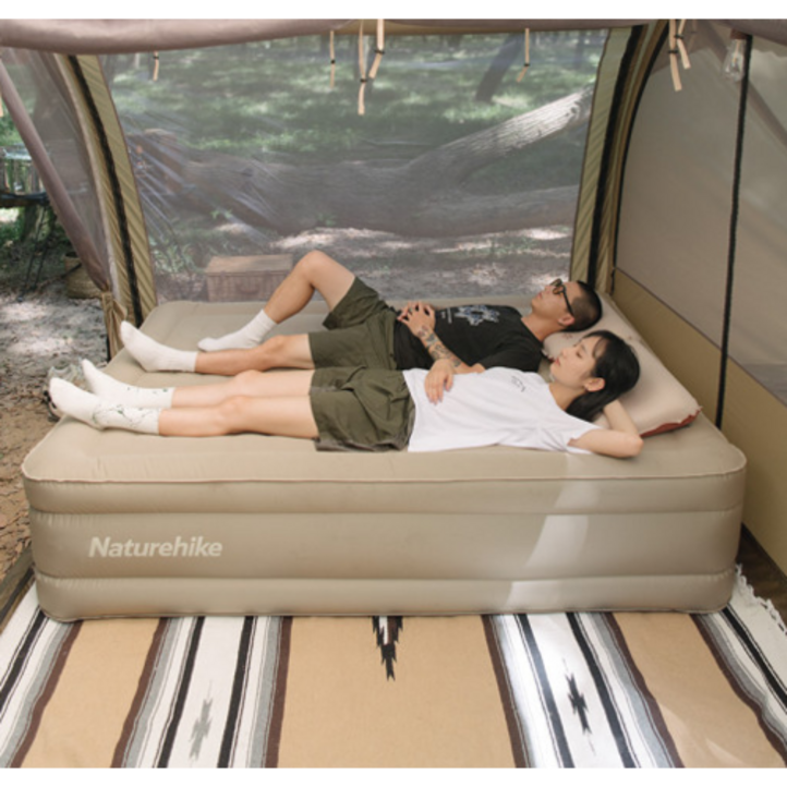 국내배송 네이처하이크 에어소파 캠핑 에어펌프 자충 침대 매트 더블 침대 46cm