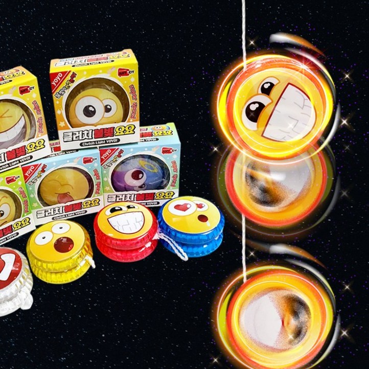 이모티콘 클러치 불빛요요 24개세트, 1개