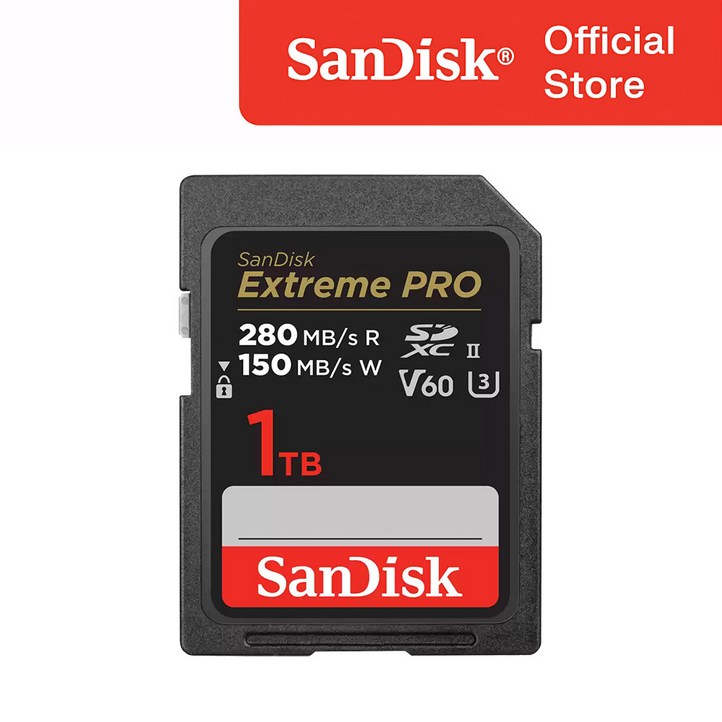 샌디스크 익스트림프로 SD 카드 V60 USHII U3 SDXEP, 1TB