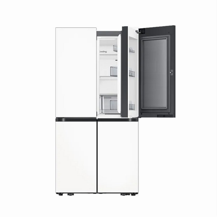 삼성 비스포크 AI 4도어냉장고 RM70F90M2X 푸드쇼케이스 902L 세틴화이트