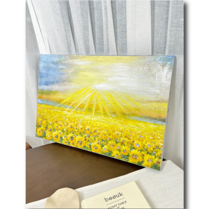 금비단가 해바라기 유화그림 4종 배전함가리개 두꺼비집가리개, C해바라기햇빛