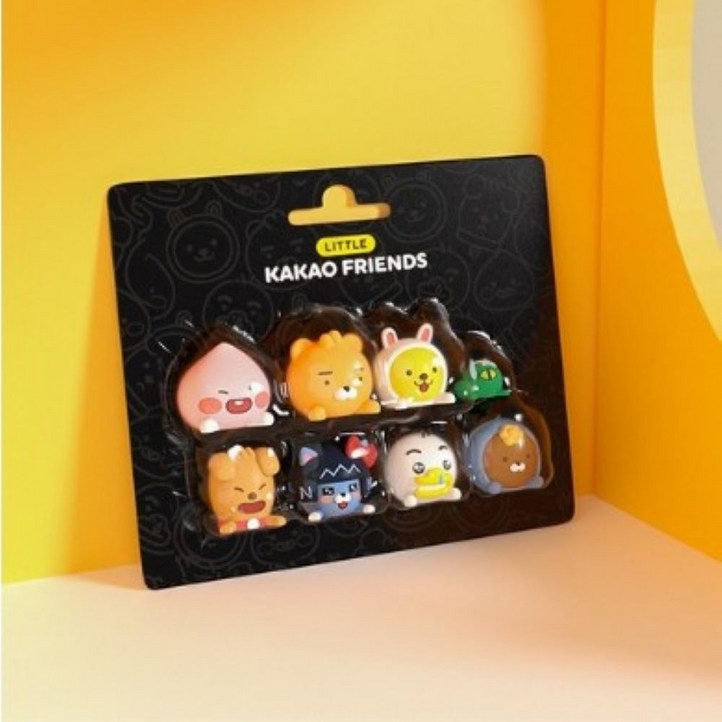 카카오프렌즈 차량 피규어 8p 세트 대시보드 장식 네비게이션 꾸미기 자동차 실내 소품, 1세트 카카오프렌즈 차량 피규어 8p 세트 대시보드 장식 네비게이션 꾸미기 자동차 실내 소품, 1세트