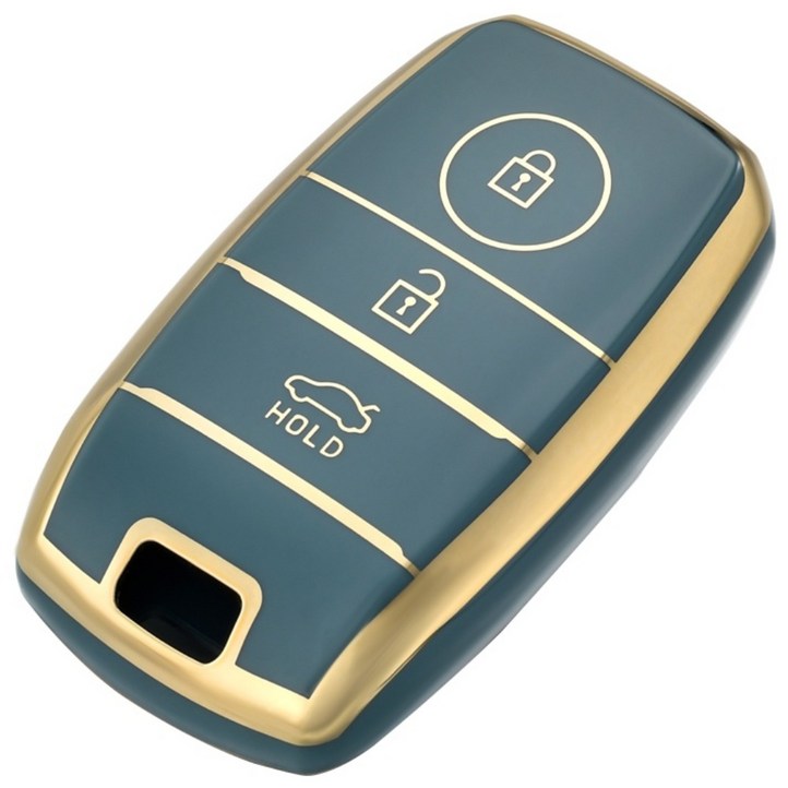 OFFCURVE TPU 기아 자동차 엣지라인 3버튼 모닝,레이 풀커버 스마트키 적용 키케이스 키홀터 열쇠고리번호판 다양한 컬러