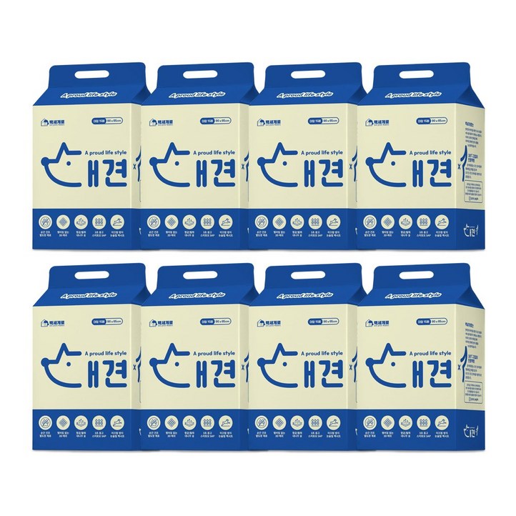 백세개로 대견패드 배변패드 중형 240매, 8개, 15개입