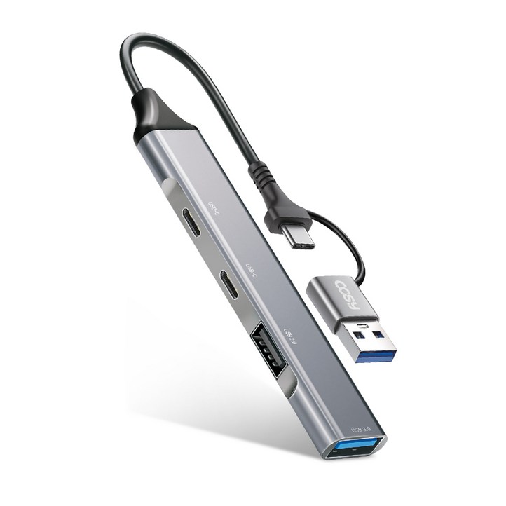 코시 듀얼 커넥트 USB 3.0 슬림 메탈 멀티허브 4포트 7포트  C타입  A타입