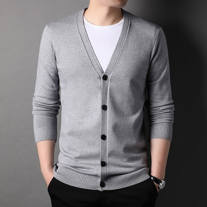 글리멜로 남성 부드러운 데일리 무지 니트 가디건 글리멜로 남성 부드러운 데일리 무지 니트 가디건