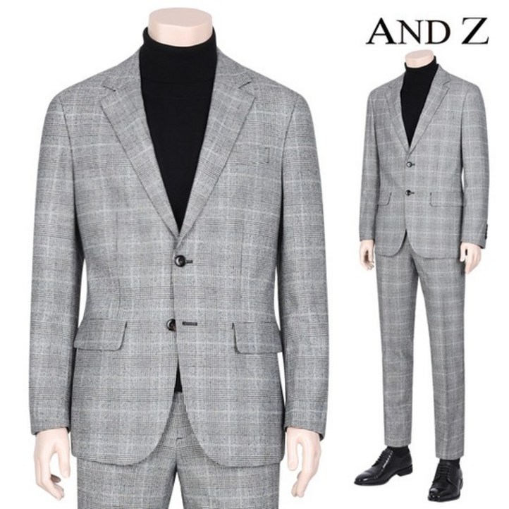 앤드지 그레이 캐주얼 모직 이지 캐주얼 셋업 수트 BZA4KG1151BZA4PP1151GR