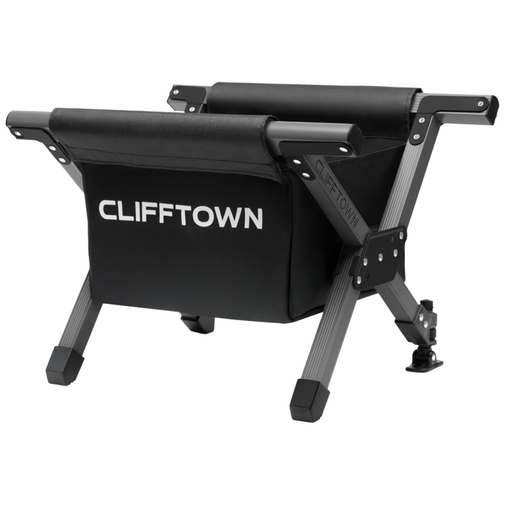 클리프타운 접이식 아이스박스 쿨러스탠드 받침대 플러스  바스켓  보관파우치 세트, 티타늄 실버