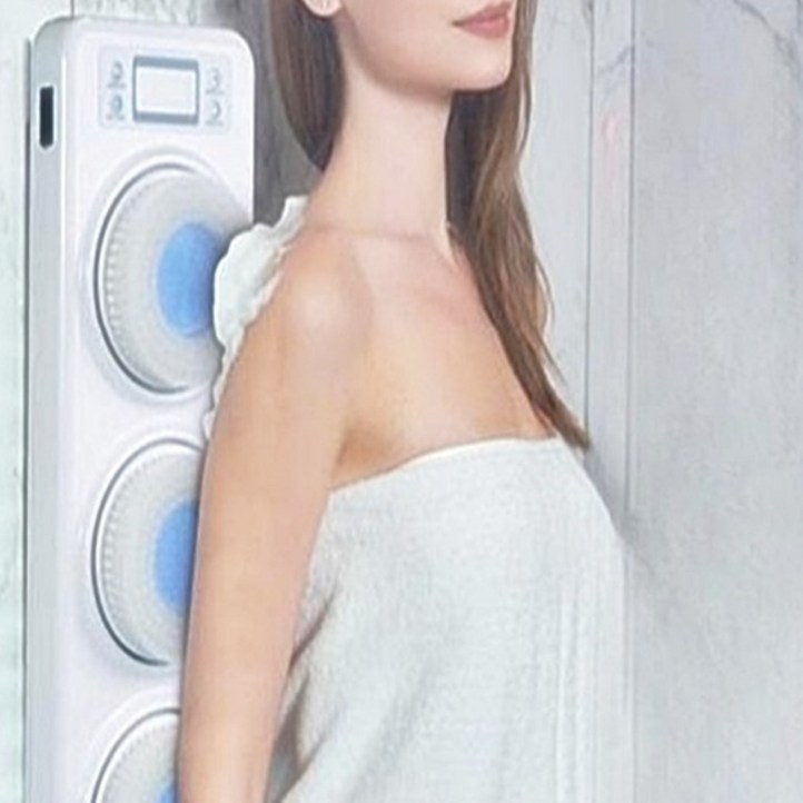 전동 목욕 등 때밀이 충전 벽걸이 때미는 기계 마사지 바디 백 샤워 브러시, 1개, 1개입