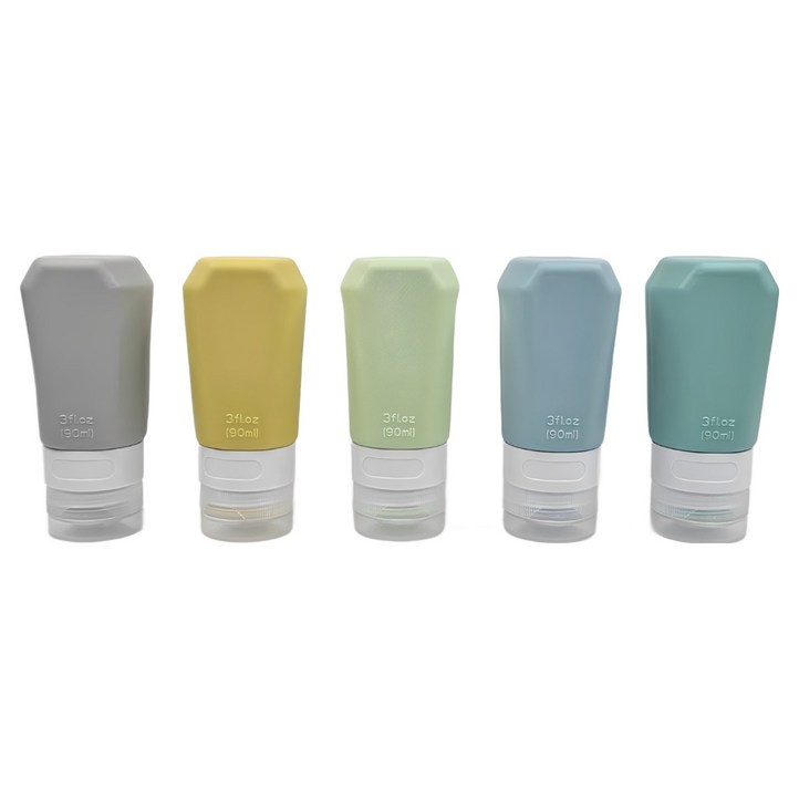 카리노 새지않는 여행용 다목적 실리콘 샴푸 소분 공병  5종, 1개, 혼합