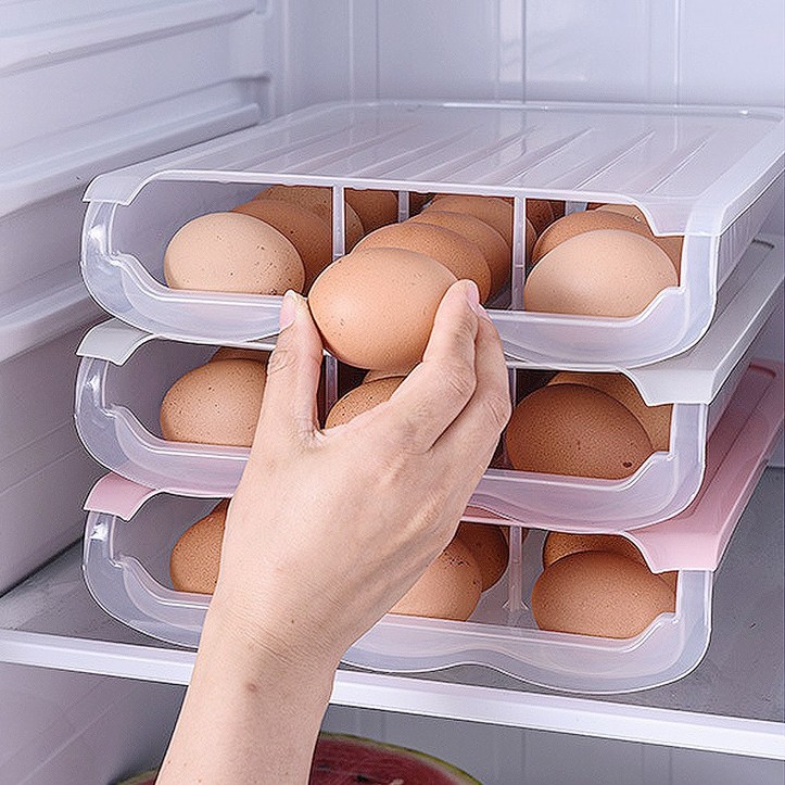 PM6 에그트레이 계란 정리함 보관함 계란보관용기 냉장고에그보관 2개