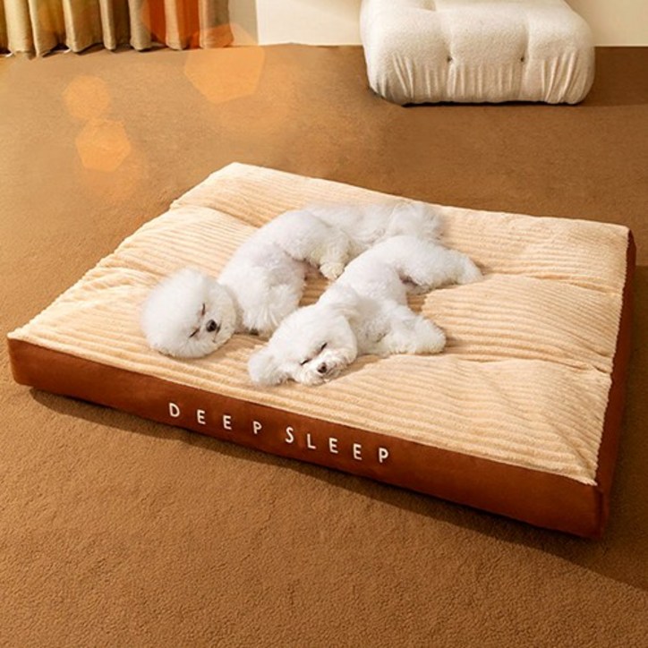 퍼플펫 딥슬립방석 고양이 강아지 방석 파워쿠션 극세사, 브라운
