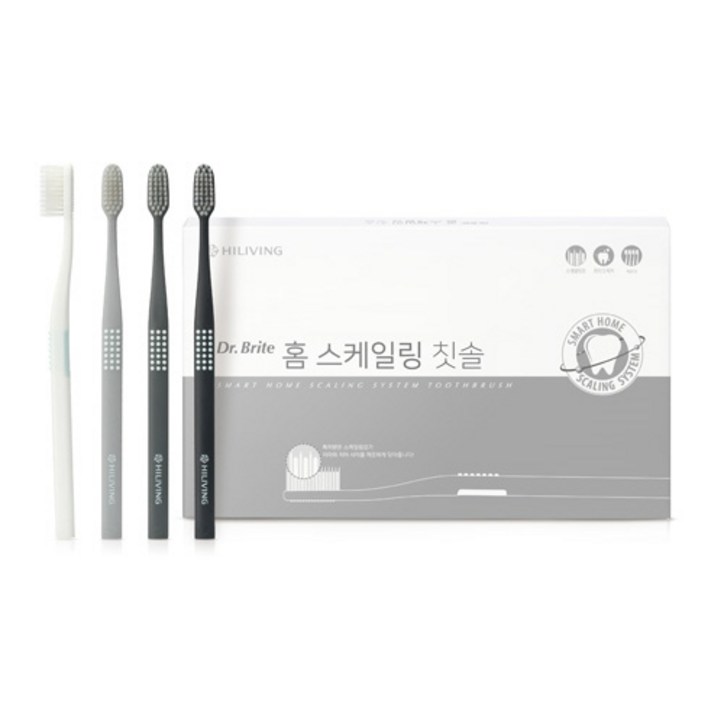 닥터브라이트 홈 스케일링 칫솔, 4개 닥터브라이트 홈 스케일링 칫솔, 4개