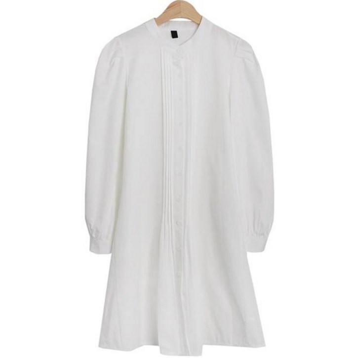 린다샵 두뉴라 베이직 핀턱 버튼 원피스 cpops8629k32