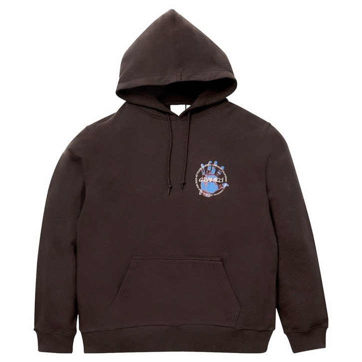 그라미치 남녀공용 클라이머스 핸드 후디드 스웻셔츠 기모 후드티 G4FU-J110