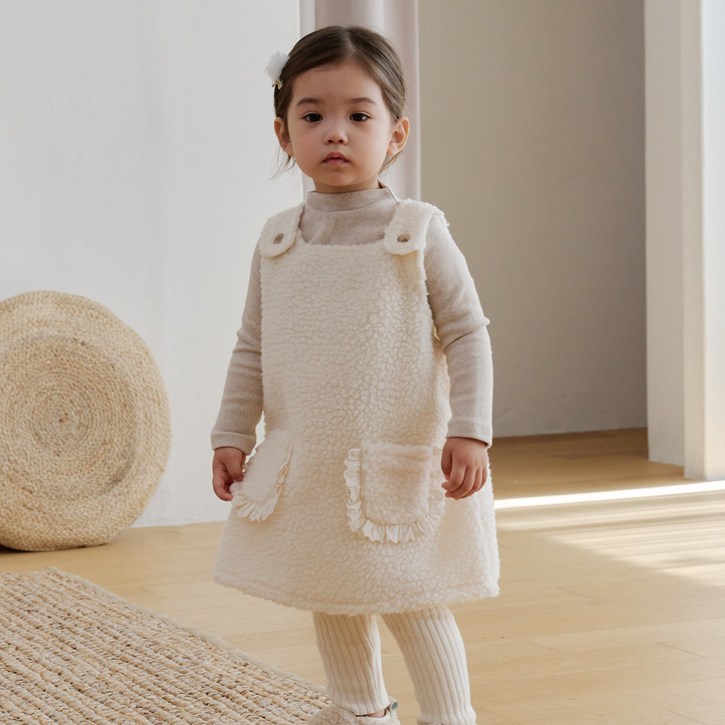 베베나인 아동용 덤블 멜빵 원피스