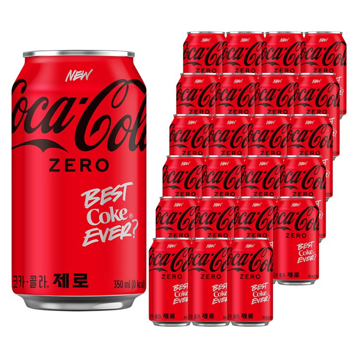 코카콜라 제로, 350ml, 24개