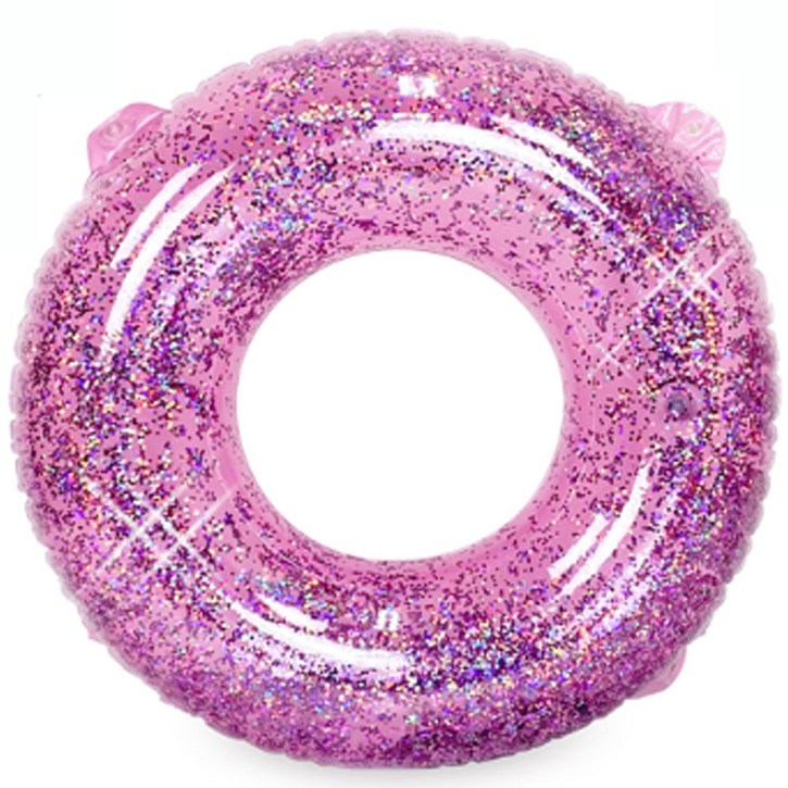 스윔어바웃 키즈 반짝이 원형 튜브 PF31, 핑크, 1개 24