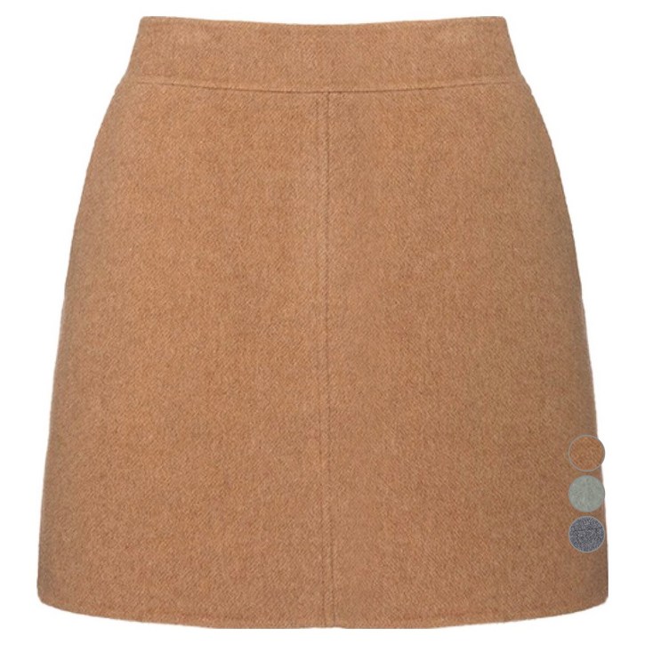 온앤온 여성용 핸드 메이드 캐시미어 미니 스커트 NEW3WSA36