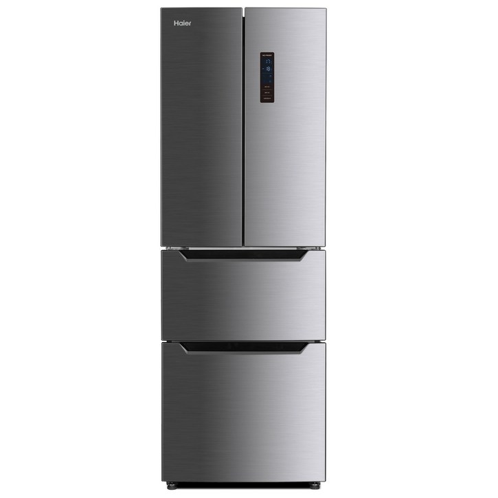하이얼 프렌치 4도어 세미빌트인 인테리어 양문형 냉장고 291L 방문설치, 메탈실버, HRM351MNM 4