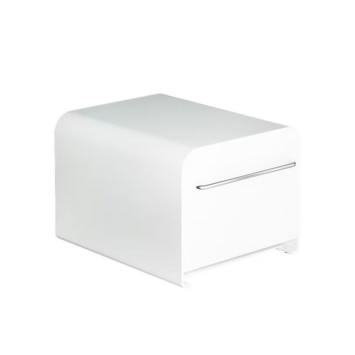 HK.sell 코니 라운드 철제 약정리대 컵수납 서랍형 정리함, 화이트