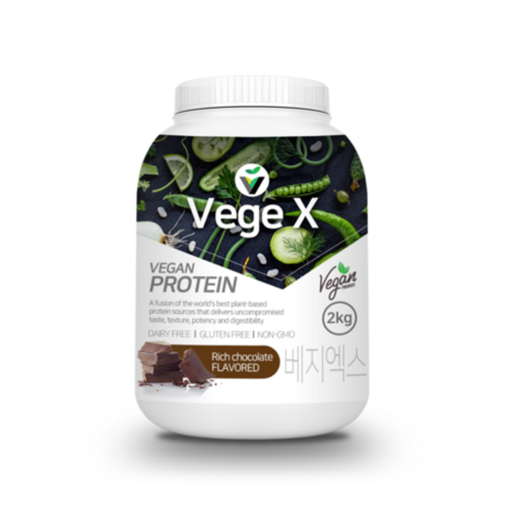 유당제로 비건 베지엑스 프로틴 2kg 식물성단백질보충제, 2kg, 1개 유당제로 비건 베지엑스 프로틴 2kg 식물성단백질보충제, 2kg, 1개