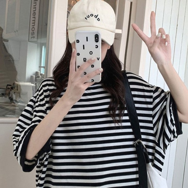 제니바코 오늘도 편안한 루즈핏 여름 반팔 원피스 1+1