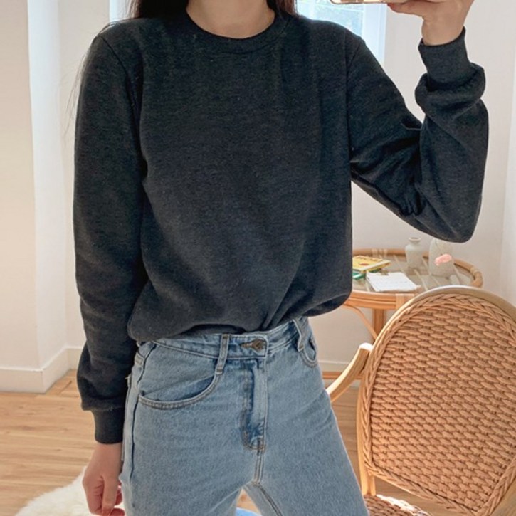 티데일리 긴소매 특양면 컬러맨투맨 티데일리 긴소매 특양면 컬러맨투맨