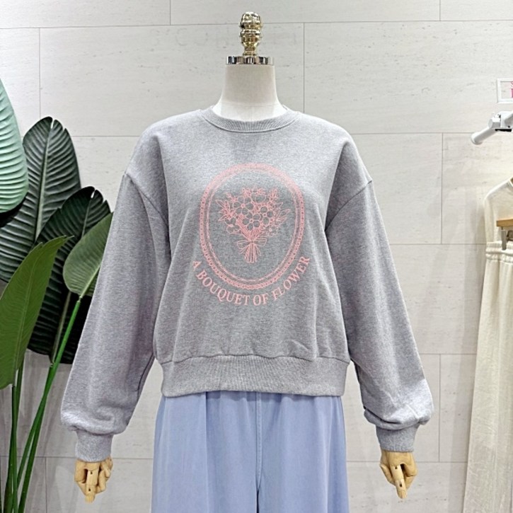 에잇컨셉 긴팔 부케 맨투맨 (C25I7FTS017)