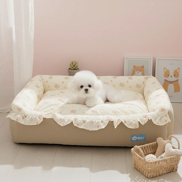 히피펫 사계절 애견 쿠션 강아지 방석 커버분리 세탁가능 논슬립