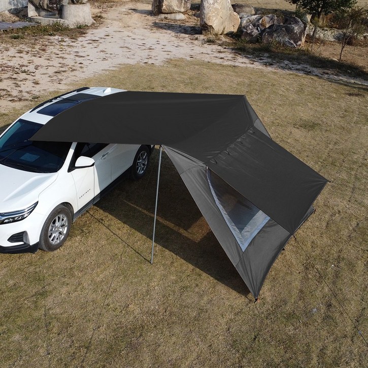 탑 랜더 대형 렉타 캠핑 차박 타프 사이드월 타프와 통풍창 포함 방수 자외선 차단 다양한 환경에 적합