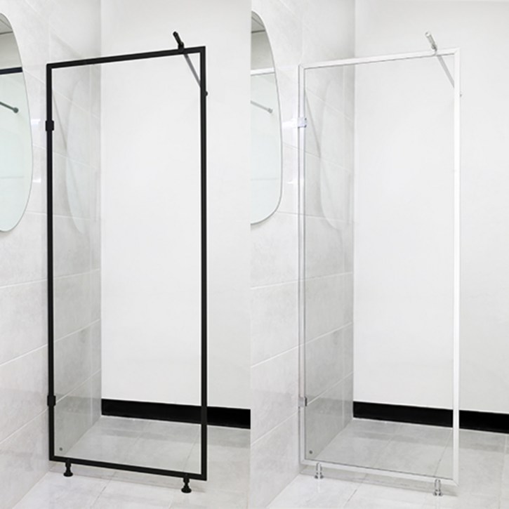 미러메이드 욕실 화장실 샤워 파티션 부스 강화 유리 셀프 욕실칸막이