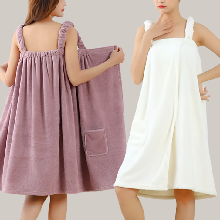 비바프 부드러운 도톰한 여성 목욕 샤워 가운 타올