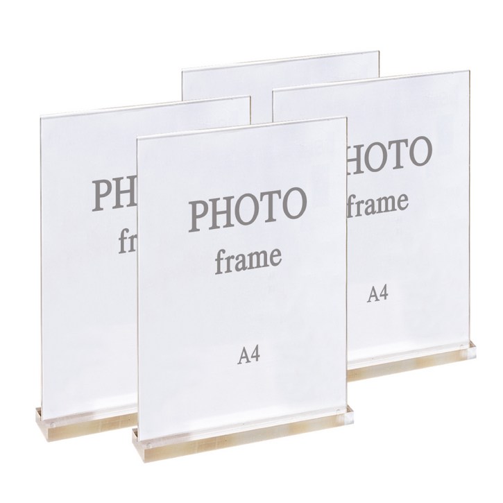 디모어 투명 아크릴 스탠드 POP광고 액자 메뉴판 안내판